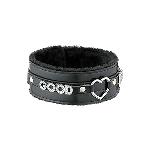 小物 ENOF leather groves with charm Amazon.com: ADEMISHIA Pink Furry Heart O-ring Leather Choker